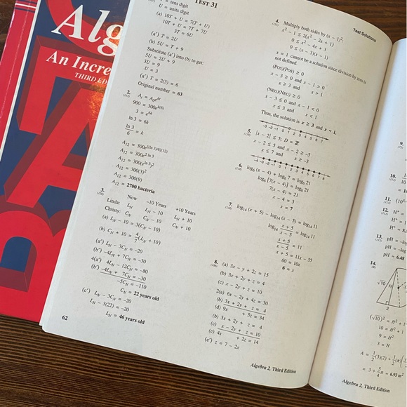 Saxon Algebra 2 (3rd Edition) - Picture 5 of 8